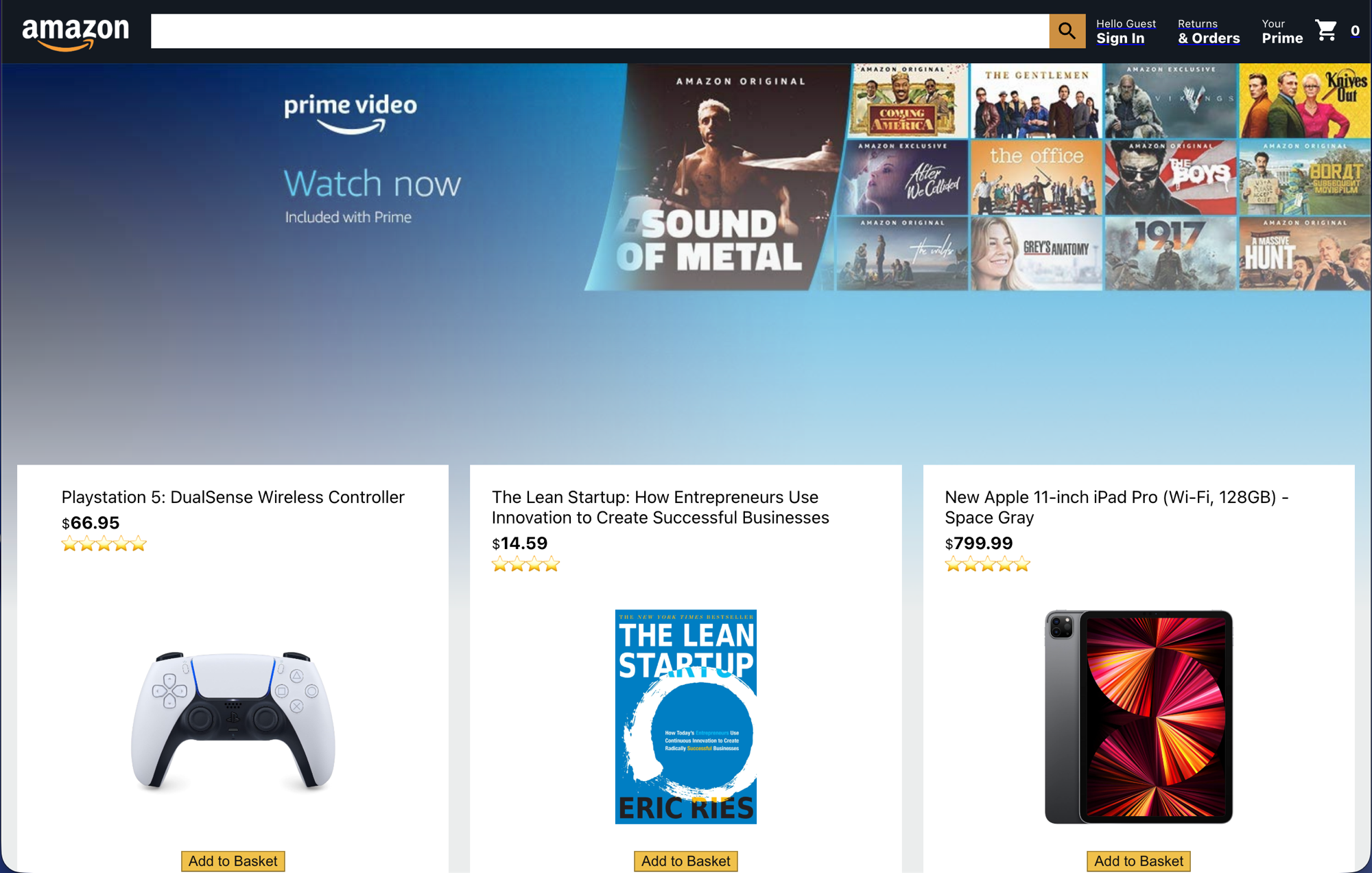 Amazon Clone screenshot